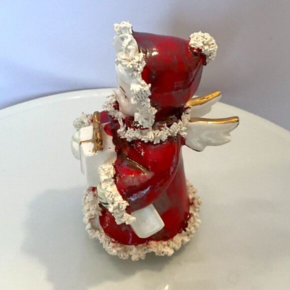 Beautiful Vintage Christmas Angel Napco S116A Japan must see spaghetti trim - Picture 3 of 6